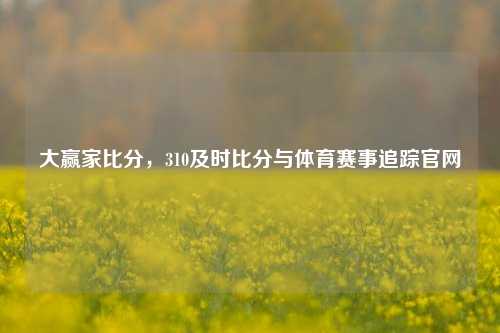 大赢家比分，310及时比分与体育赛事追踪官网