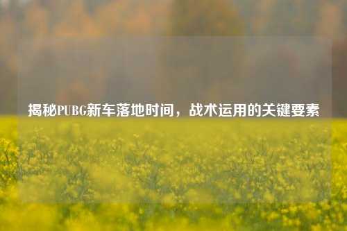 揭秘PUBG新车落地时间,战术运用的关键要素