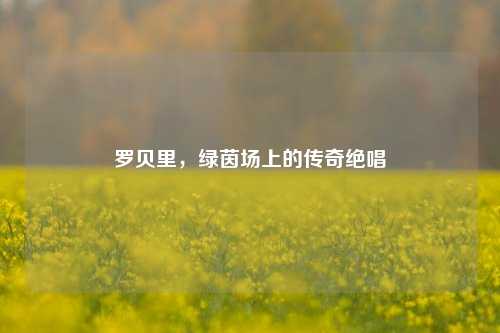 罗贝里，绿茵场上的传奇绝唱