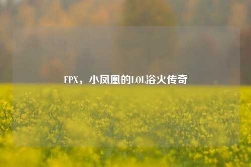 FPX，小凤凰的LOL浴火传奇